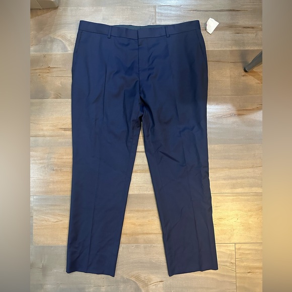 Hugo Boss Blue virgin wool Dress Pants Tailored Formal Wear